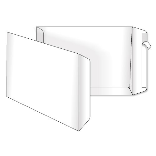 Конверт поштовий В4 (250x353), білий, СКЛ, 0+1, внутрішня задруківка, 90 г/м²